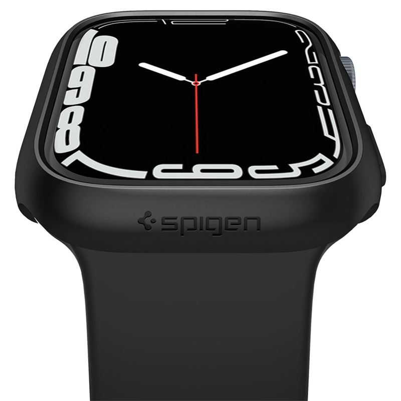 Husa Spigen Thin Fit compatibila cu Apple Watch 7/8 41mm Black